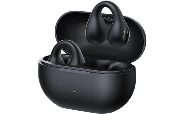 Baseus Bass 15 Clip OWS Wireless Headphones, Dual ENC microphones, Open-Ear Bluetooth 5.4 Earphones with ENC, 30h Battery & Fast Charging - Black